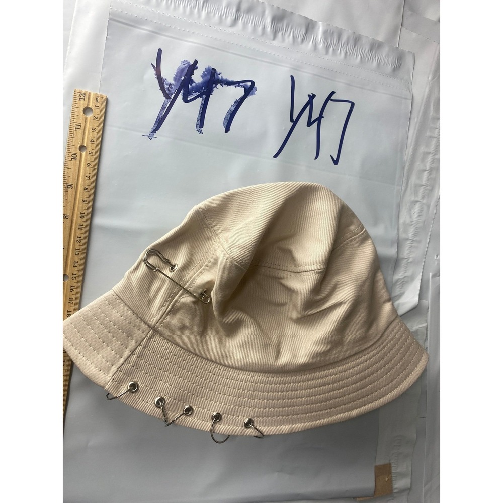 Beige Bucket Hatβ with Grommets and D-Rings